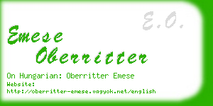 emese oberritter business card